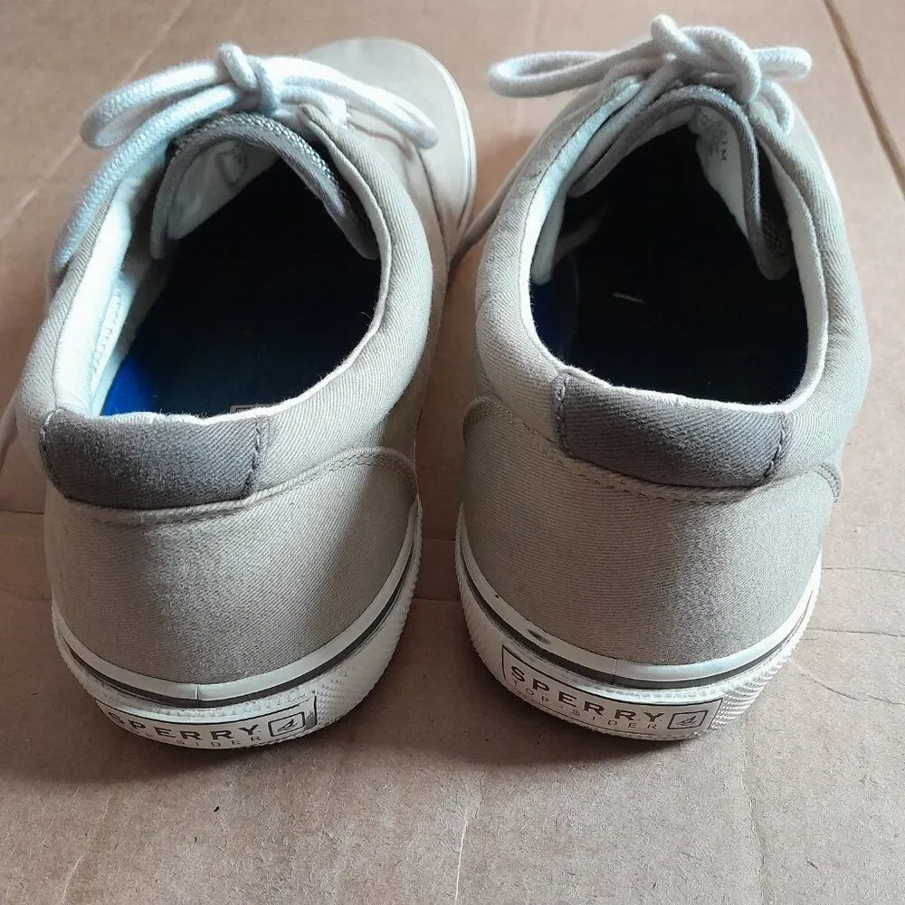 Sperry Top-Sider Men’s Size 11 Beige Low Top Lace up Sneakers STS11902